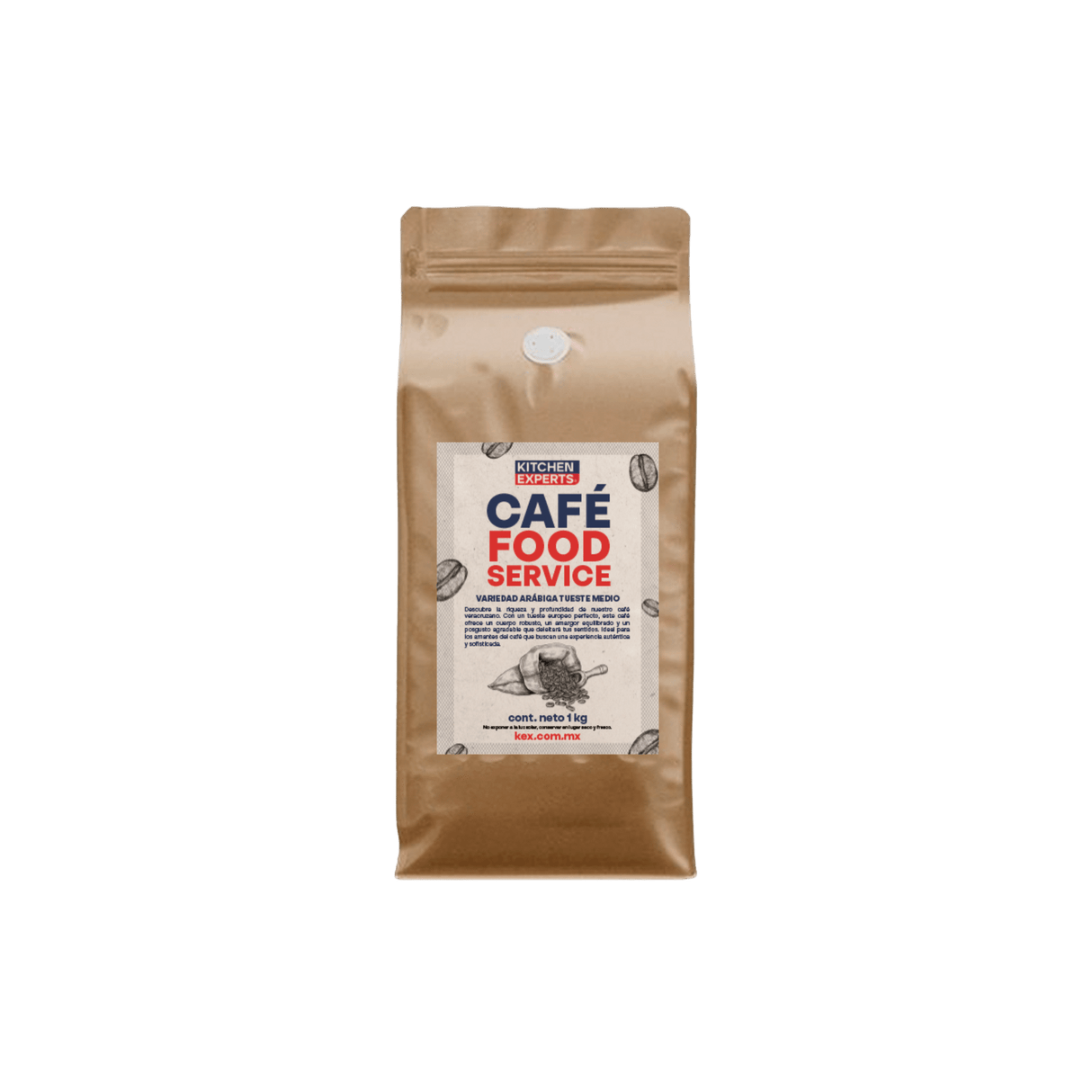 CAFE FOOD SERVICE 1 KILOGRAMO - Kitchen Experts KEXCafe en granoKitchen Experts KEX