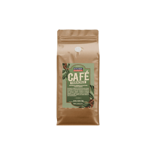 Café en grano Veracruz Mexicano Auténtico Aromático 1kg para cafeterías | Kitchen Experts KEX