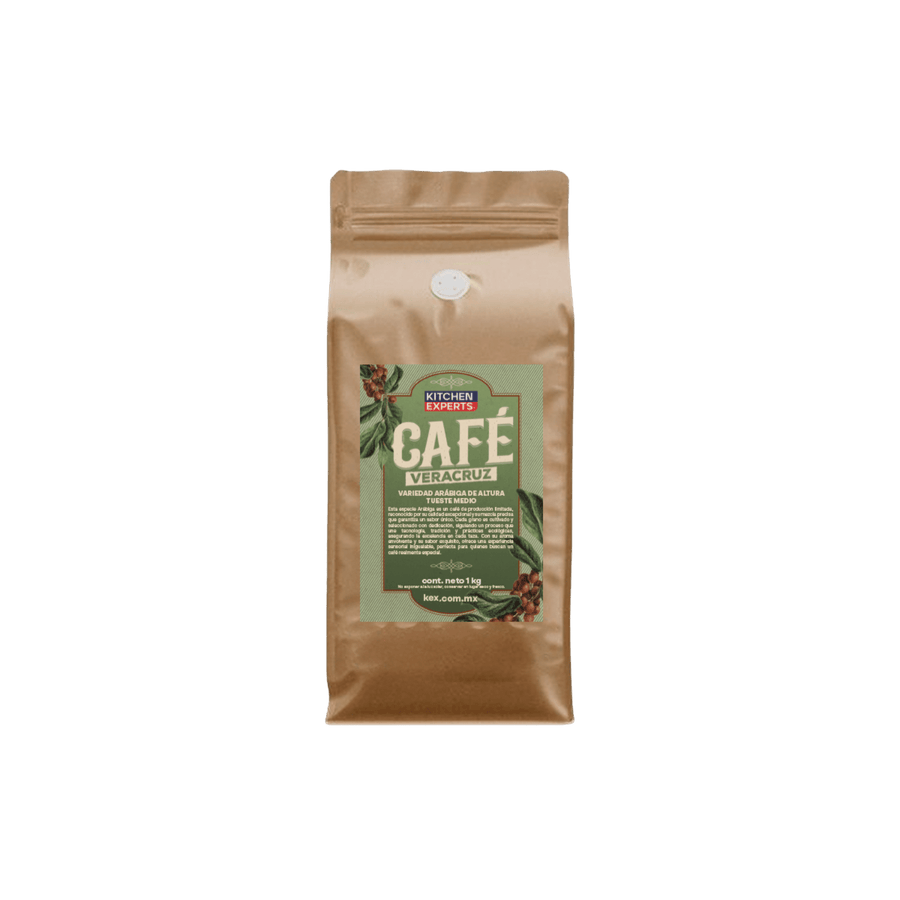 Café en grano Veracruz Mexicano Auténtico Aromático 1kg para cafeterías | Kitchen Experts KEX