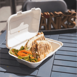 CLAMSHELL CONTENEDOR PARA ALIMENTOS 22x14 CM | PAQUETE DE 50 PZS - Kitchen Experts KEXDesechablesKitchen Experts KEXKitchen Experts KEX