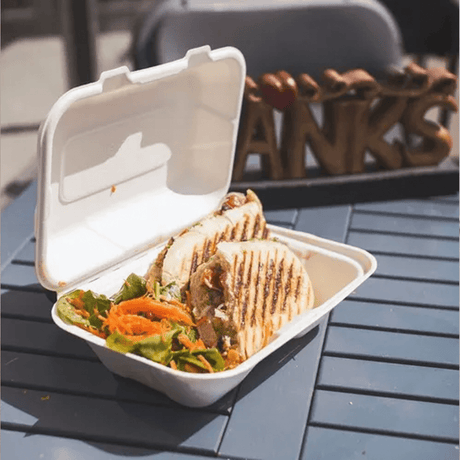 CLAMSHELL CONTENEDOR PARA ALIMENTOS 22x14 CM | PAQUETE DE 50 PZS - Kitchen Experts KEXDesechablesKitchen Experts KEXKitchen Experts KEX