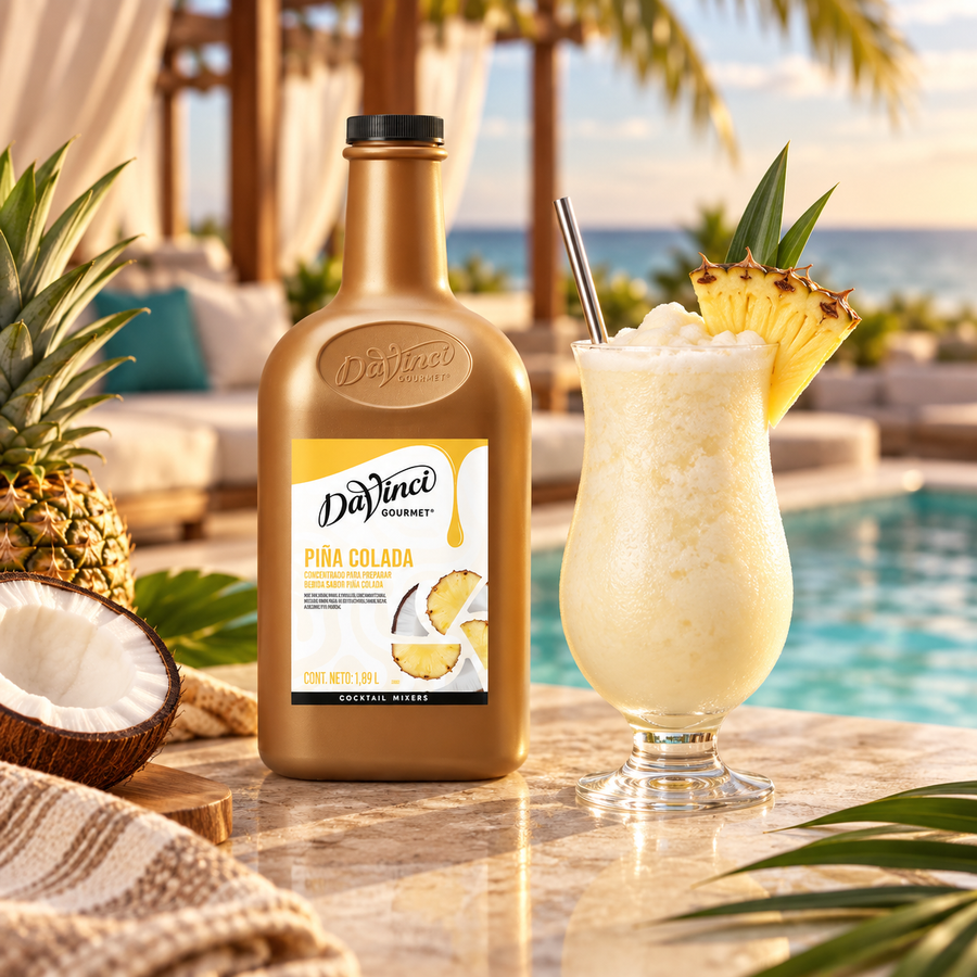 Concentrado Cocktail Mixers Piña Colada | 1.89 Litros en bebida preparada, imagen de ambiente KEX