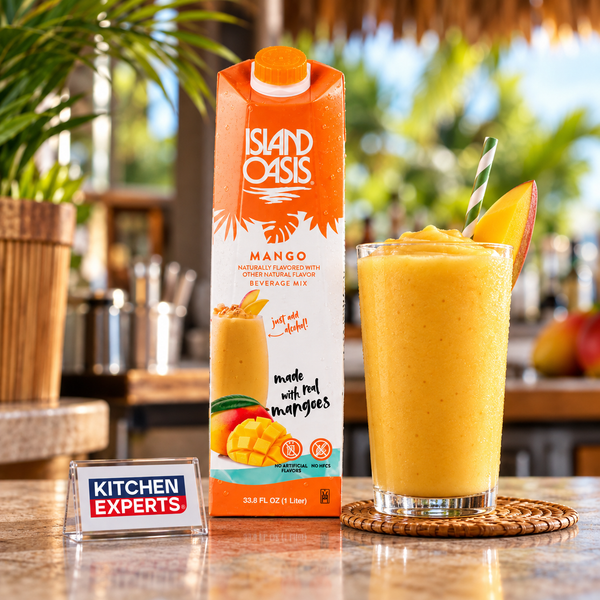 Concentrado Island Oasis Mango Botella 1 Litro - escena KEX