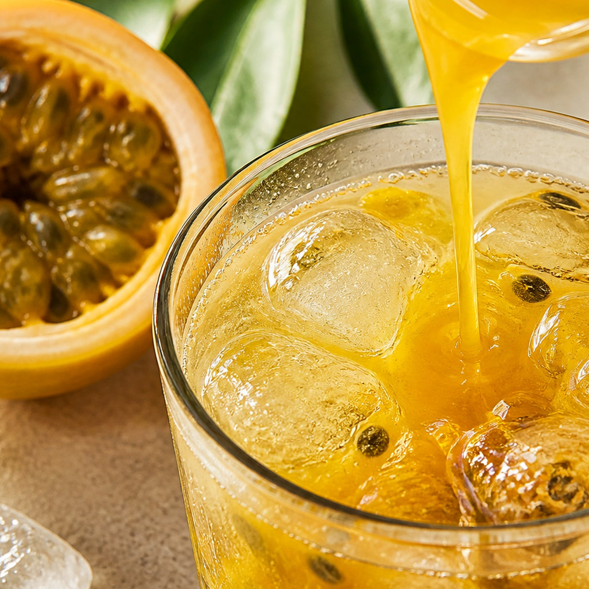 Concentrado Passion Fruit Tea Zone 1.9L | Fruta de la Pasión - detalle de textura
