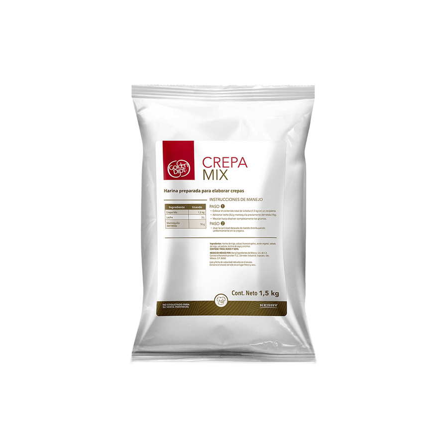 Harina Crepa Mix Bolsa 1.5 Kilogramos Golden Dip