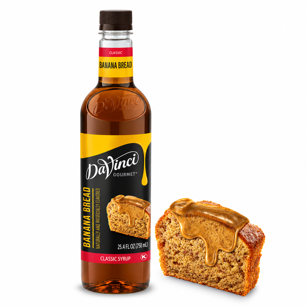 Jarabe DaVinci Banana Bread Botella 750 ml