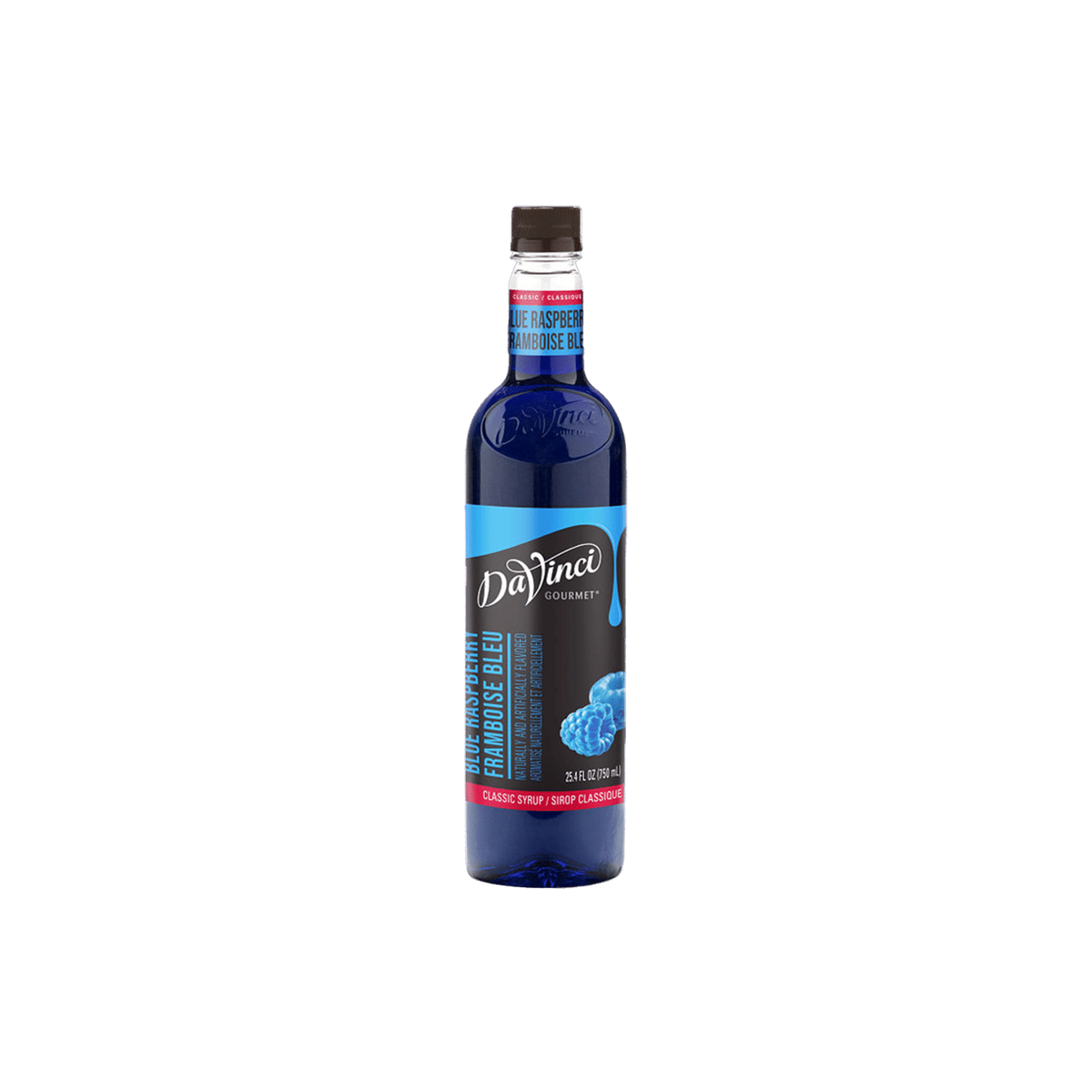 Jarabe DaVinci Blue Raspberry Botella 750 Mililitros