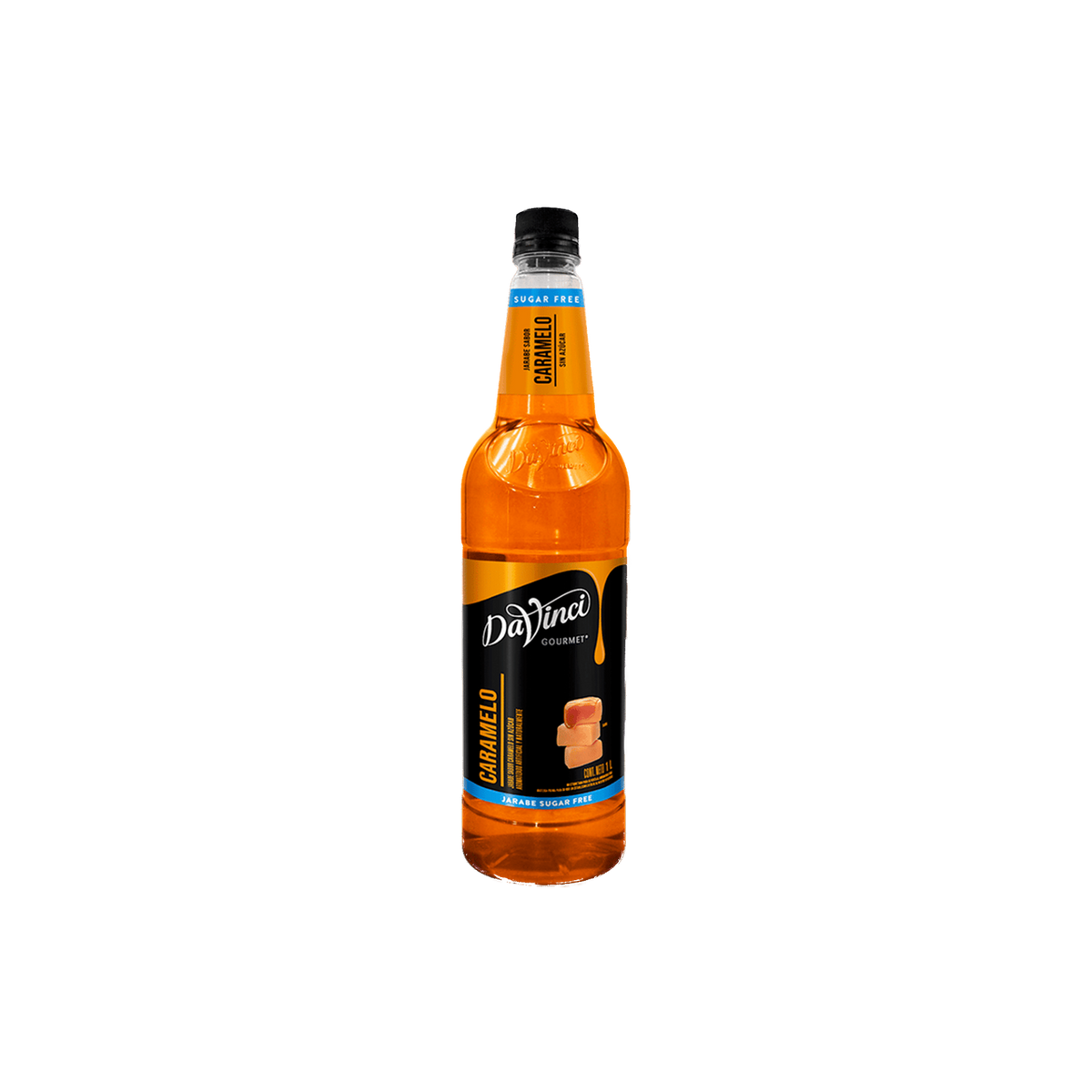 Jarabe DaVinci Caramelo Sugar Free Botella 1 Litro