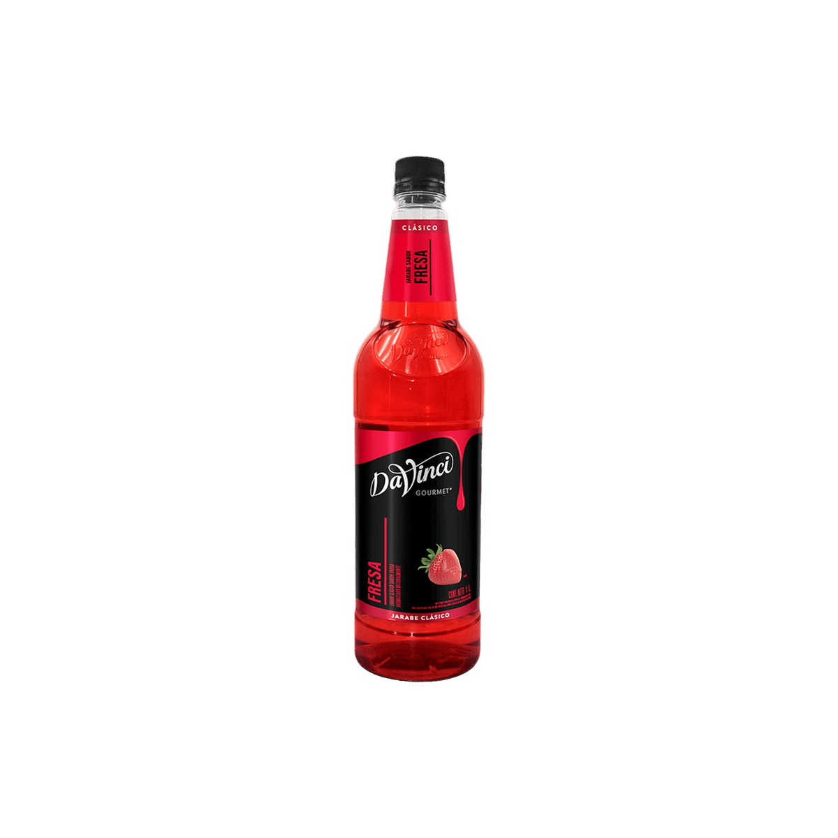 Jarabe DaVinci Fresa Botella 1 Litro