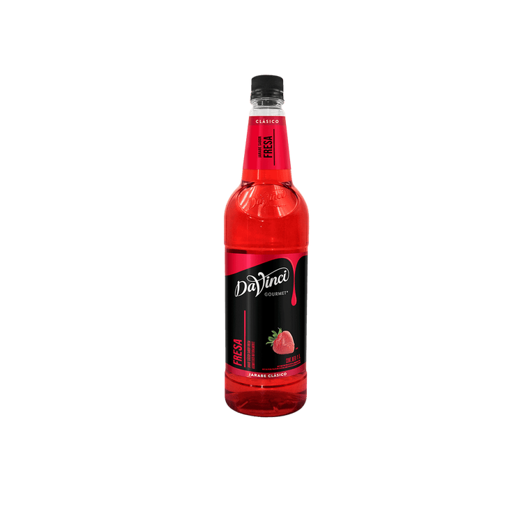 DAVINCI STRAWBERRY SYRUP 1 LITER BOTTLE