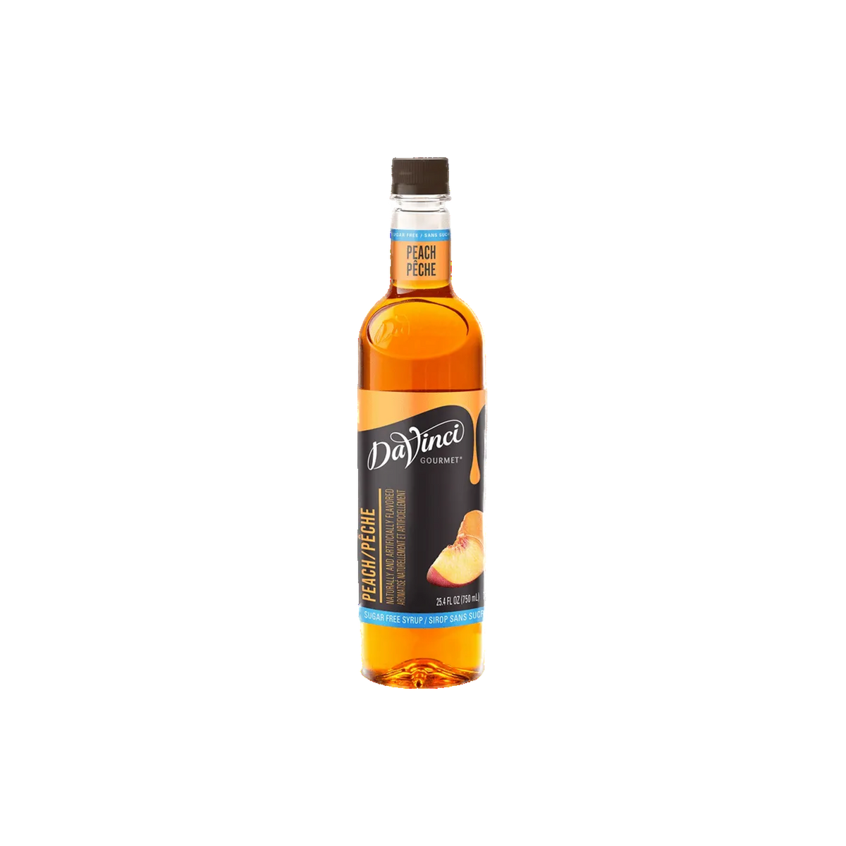 Jarabe DaVinci Sugar Free Sabor Durazno Botella 750 ml