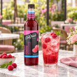 Jarabe DaVinci Sugar Free Sabor Frambuesa Botella 750 ml en bebida preparada, imagen de ambiente KEX