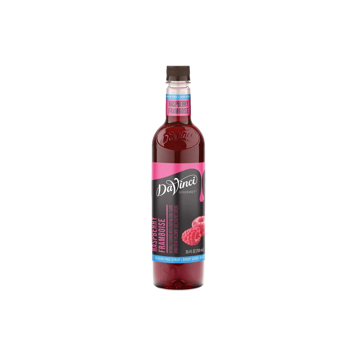 JARABE DAVINCI SUGAR FREE SABOR FRAMBUESA BOTELLA 750 ML - Kitchen Experts KEX Jarabes Davinci 