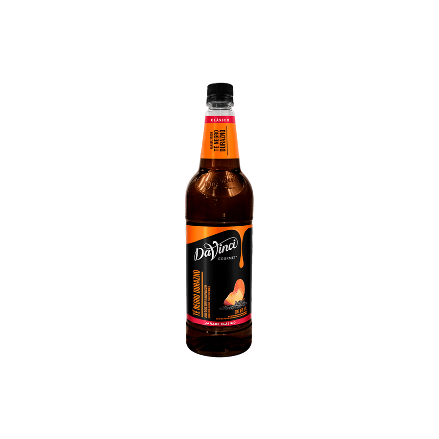 Jarabe DaVinci Té Negro Durazno Concentrado Botella 1 Litro