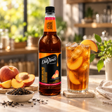 Jarabe DaVinci Té Negro Durazno Concentrado Botella 1 Litro en bebida preparada, imagen de ambiente KEX