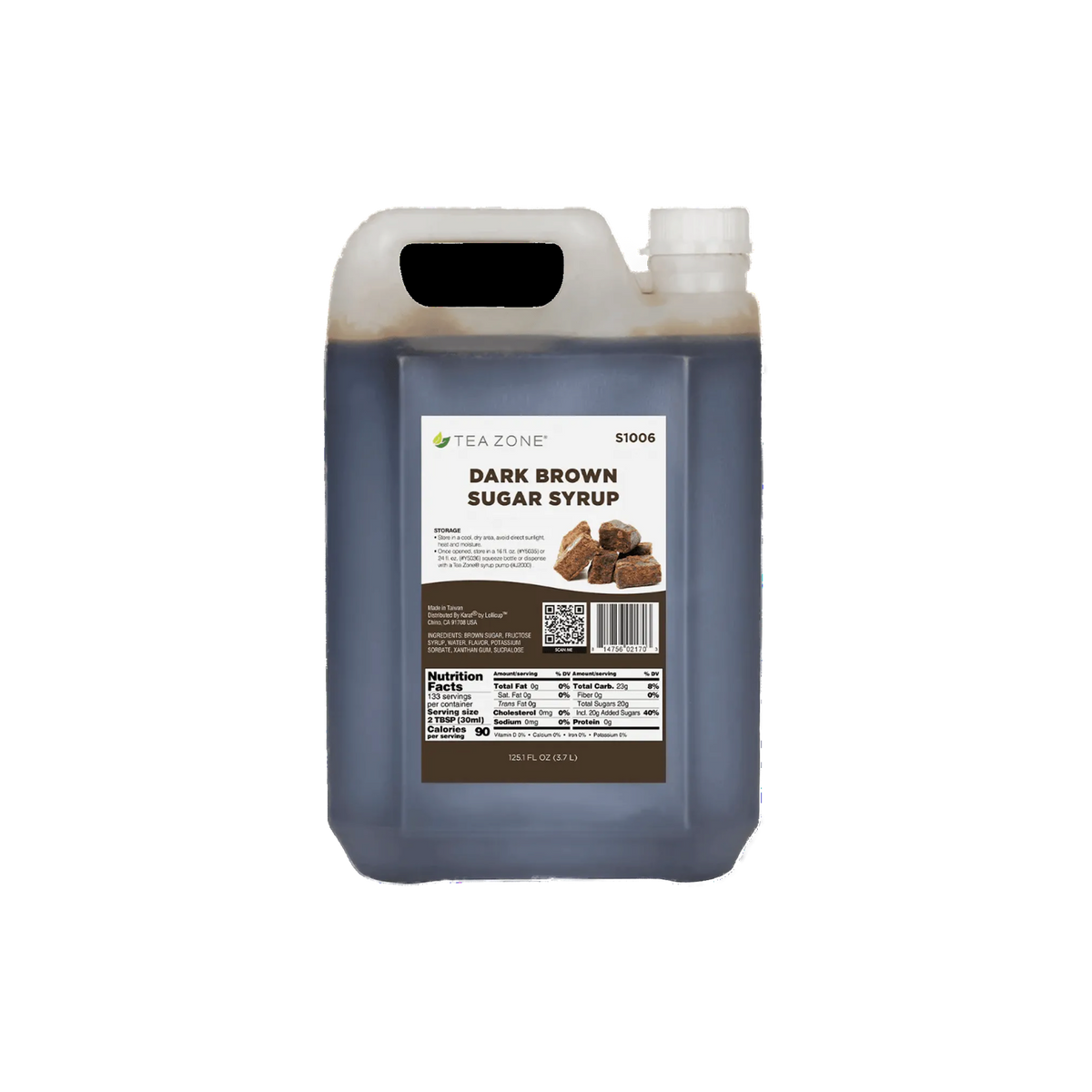 Jarabe Tea Zone sabor Dark Brown Sugar de 3.7 L