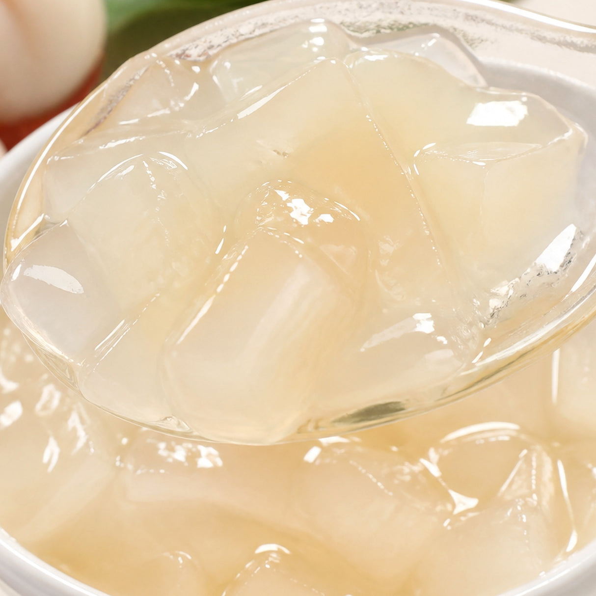 Jellys Lychee Tea Zone Bote 4 Kilogramos - detalle de textura