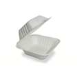 Clamshell Contenedor Biodegradable 14x14cm | Paquete 50 pzs