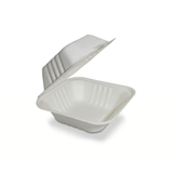 Clamshell Contenedor Biodegradable 14x14cm | Paquete 50 pzs