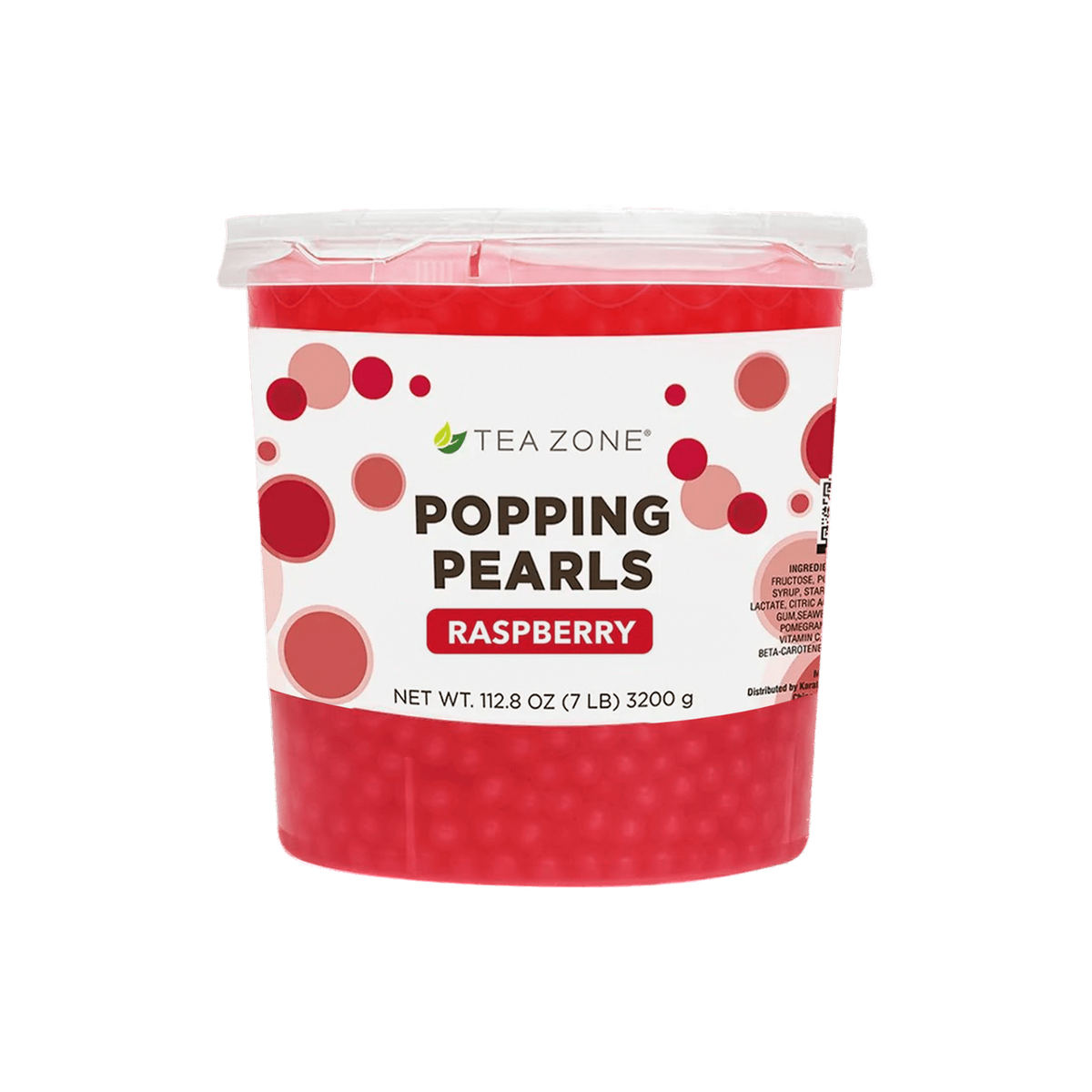 Popping Pearls Frambuesa | Tea Zone 3200 Gramos | Perlitas Explosivas | Popping Boba