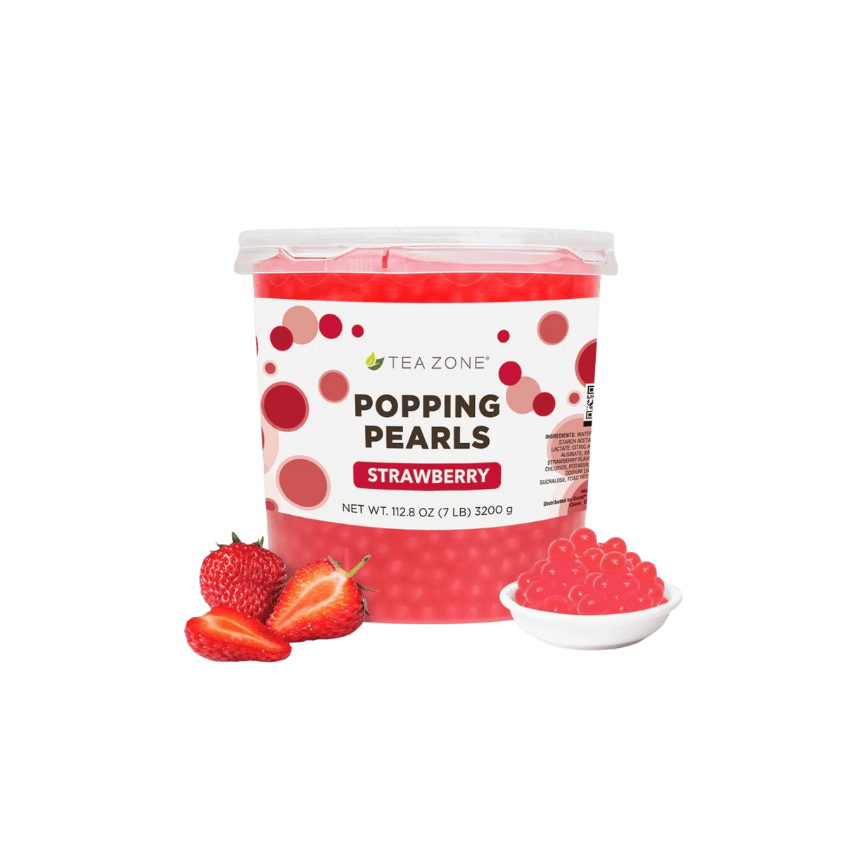 POPPING PEARLS FRESA TEA ZONE BOTE 3200 GRAMOS