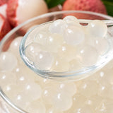 Popping Pearls Lichee Tea Zone Bote 3200 Gramos | Perlitas Explosivas | Popping Boba - detalle de textura