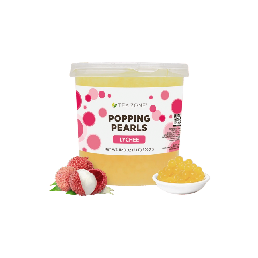 Popping Pearls Lichee Tea Zone Bote 3200 Gramos | Perlitas Explosivas | Popping Boba