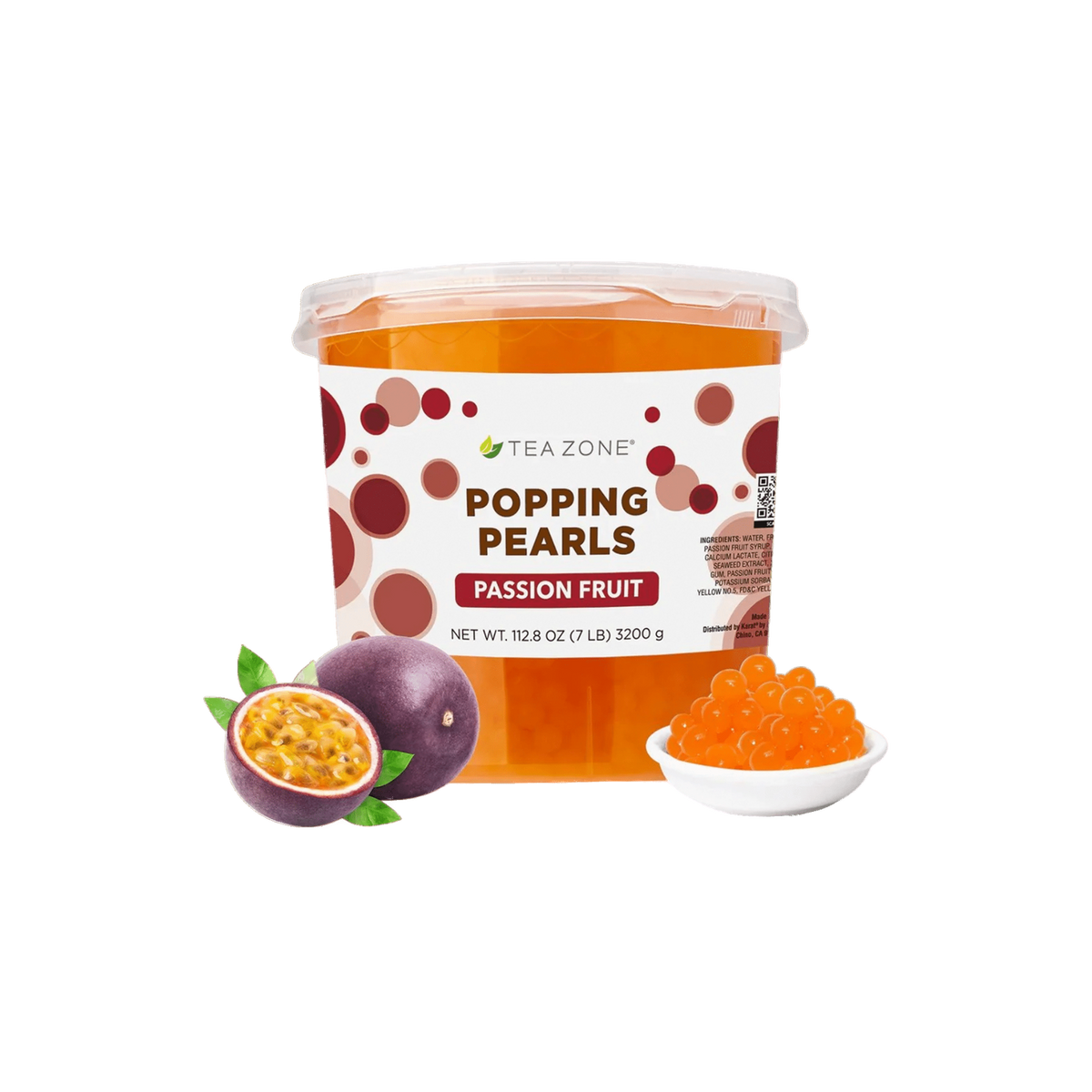 Popping Pearls Passion Fruit Tea Zone 3200g | Perlitas Explosivas