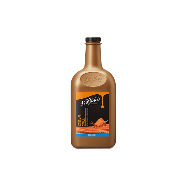 SALSA DAVINCI CARAMELO SUGAR FREE BOTELLA 1/2 GALON