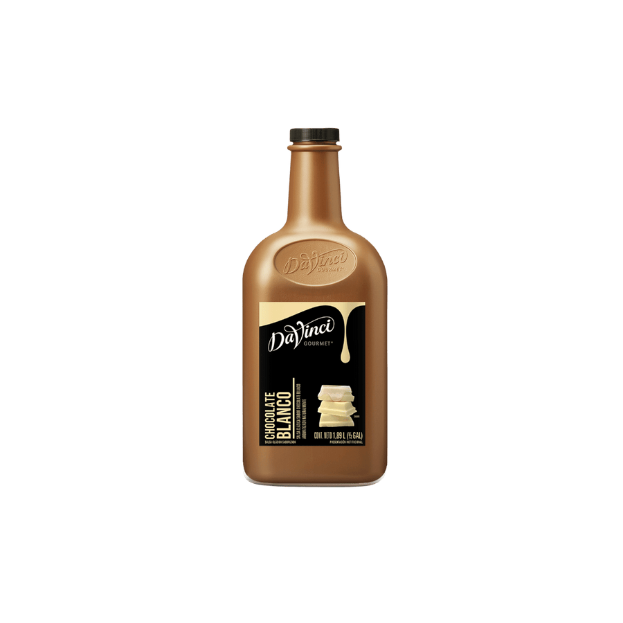 DaVinci Salsa Chocolate Blanco 1/2 Galon para cafeterías | Kitchen Experts KEX