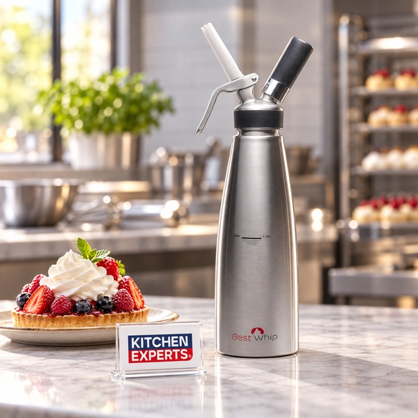 Sifon Barista Pro Best Whip 1 Litro Acero Inox - escena KEX