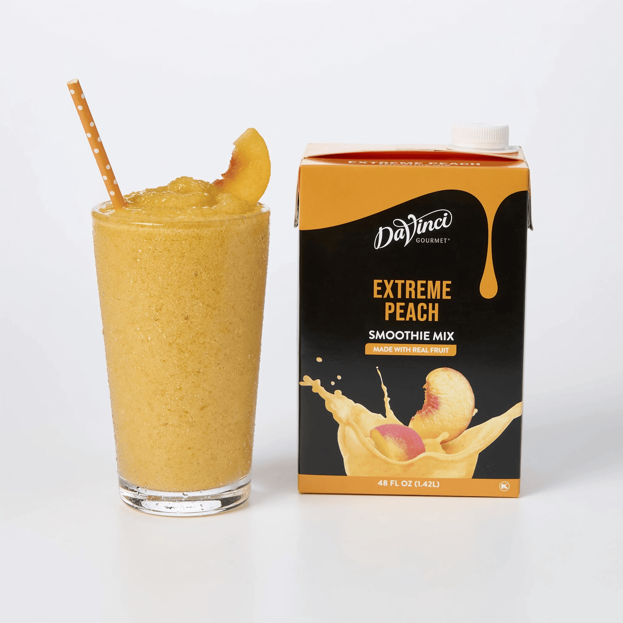SMOOTHIE MIX DAVINCI GOURMET DE 1.42 L SABOR PEACH EXTREME - DURAZNO - CONCENTRADO - Kitchen Experts