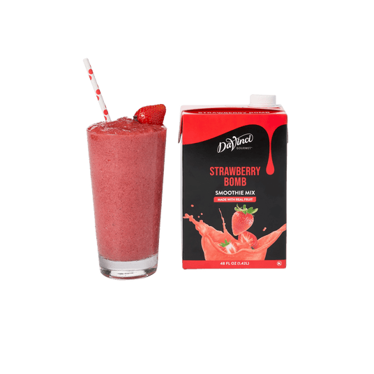 DaVinci Smoothie Mix Gourmet Strawberry Bomb Fresa Concentrado 1.42 L para cafeterías | Kitchen Experts KEX