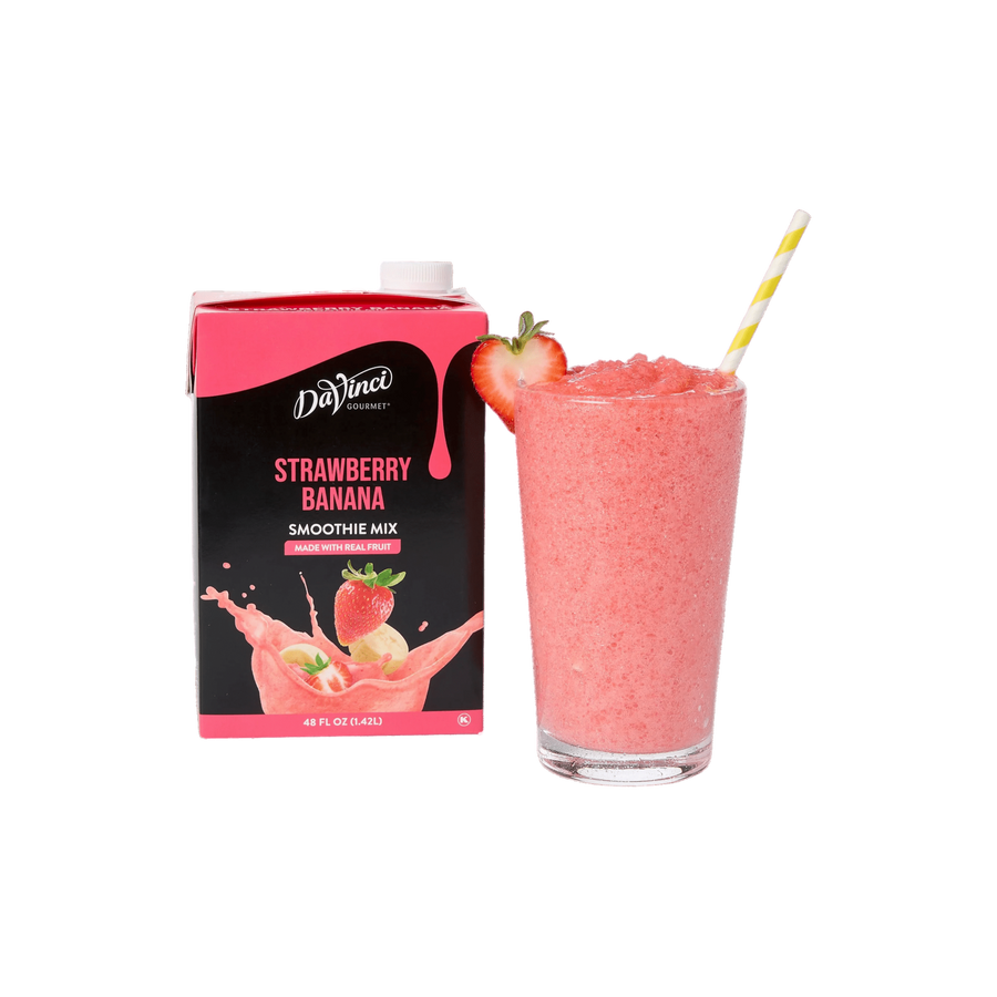 Smoothie Mix DaVinci Gourmet de 1.42 L Sabor Strawberry Banana - Fresa Plátano - Concentrado