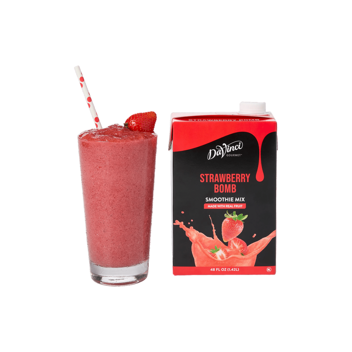 Smoothie Mix DaVinci Gourmet de 1.42 L Sabor Strawberry Bomb - Fresa - Concentrado