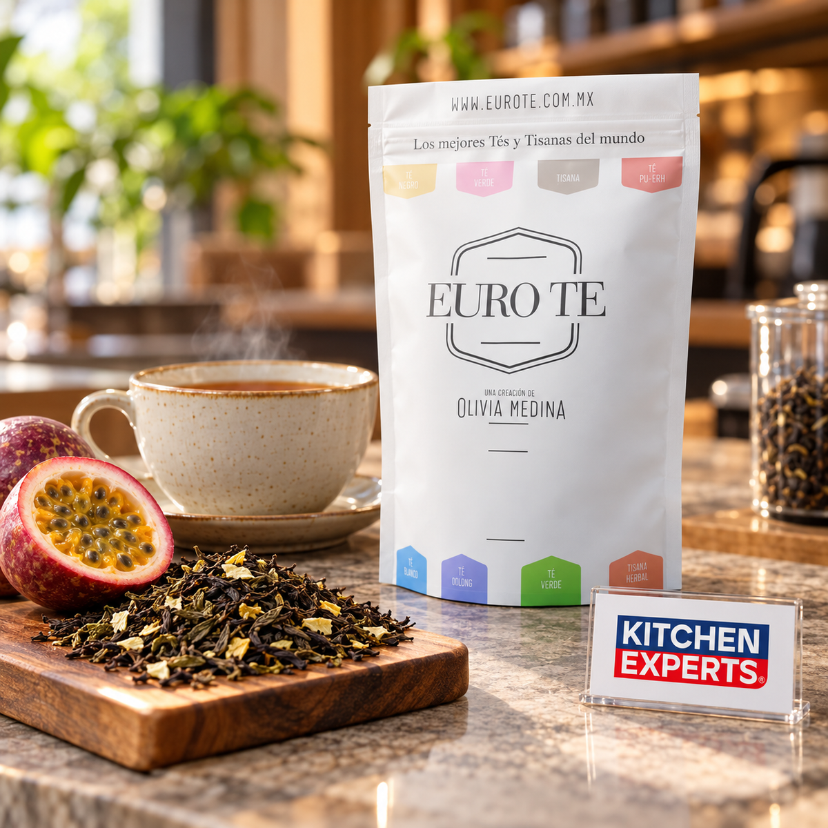 Té Negro Fruta de la Pasion Euro Té Bolsa 250 Gramos - escena KEX