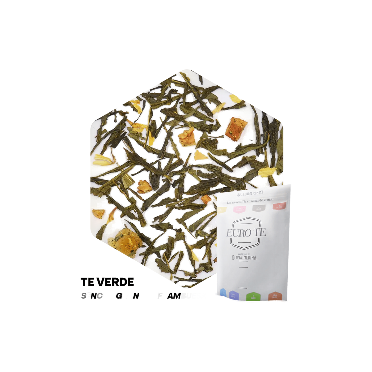 Té Verde Sencha Granada Frambuesa Euro Té Bolsa 250 Gramos