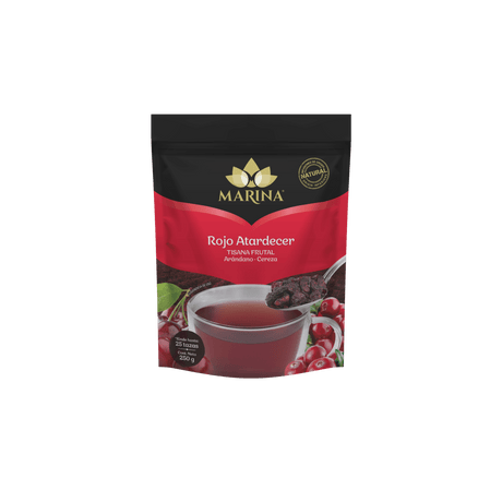 TISANA FRUTAL ARANDANO CEREZA ROJO ATARDECER MARINA BOLSA 500 GRAMOS