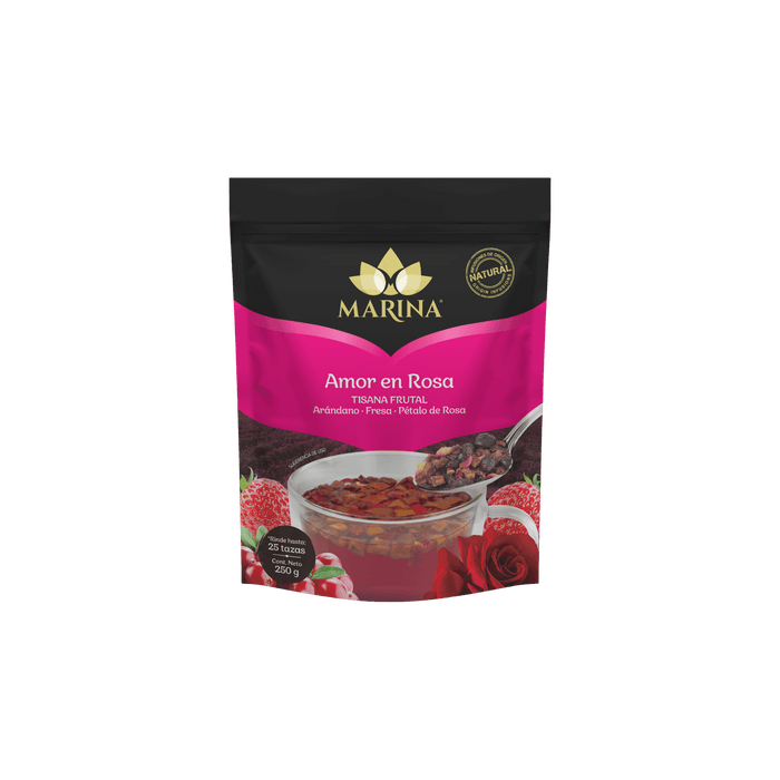 Tisana Arándano Fresa y Pétalos Marina 250g infusión floral y dulce.