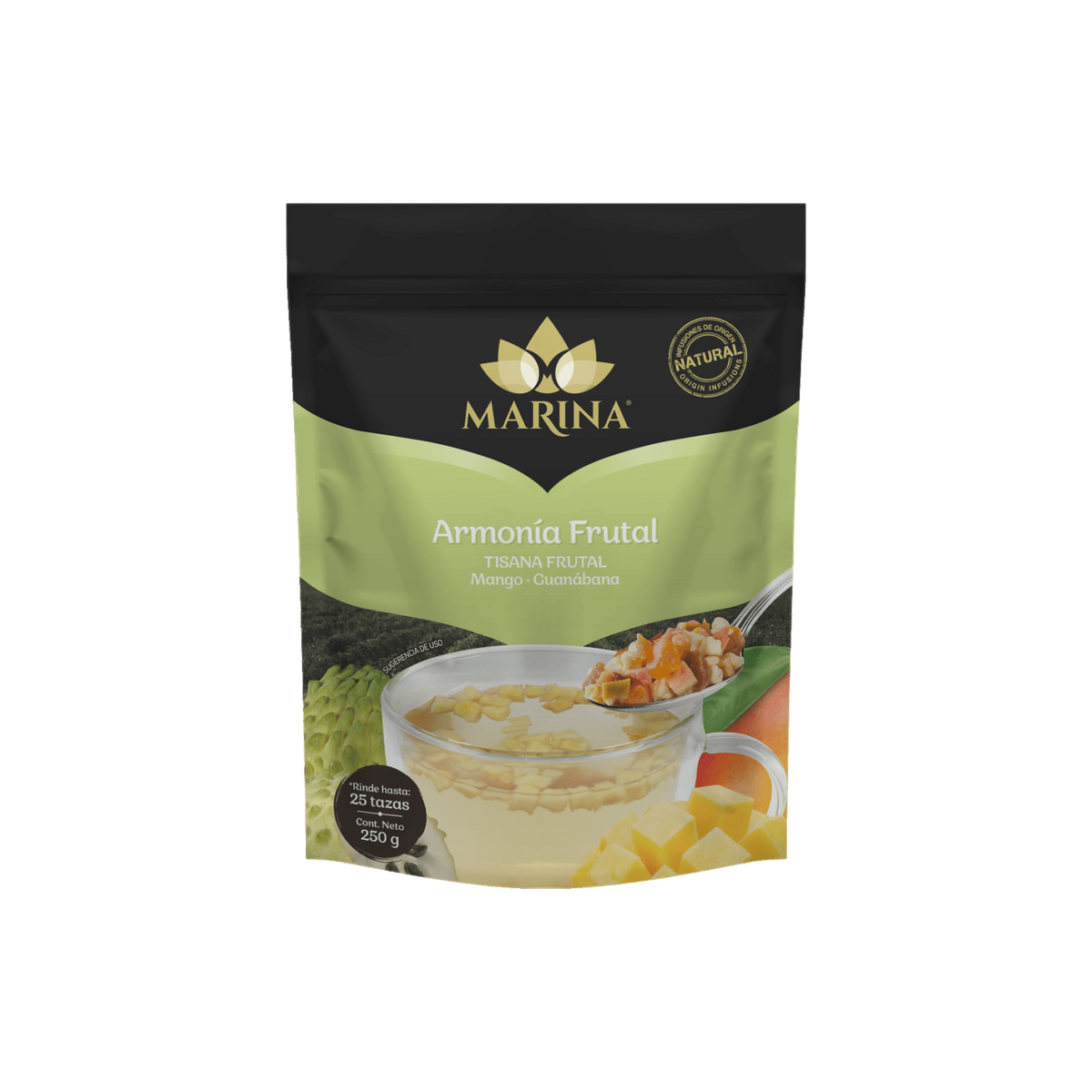 Tisana Frutal Mango Guanabana Armonia Frutal Marina Bolsa 250 Gramos