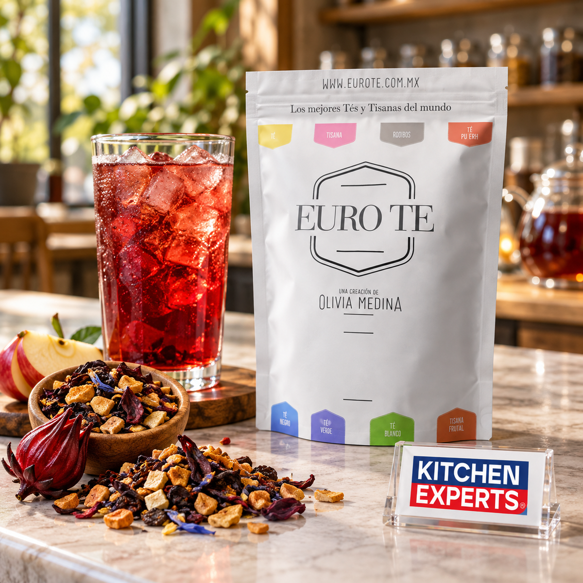 Tisana Frutal Blue Eyes Euro Té Bolsa 250 Gramos - escena KEX
