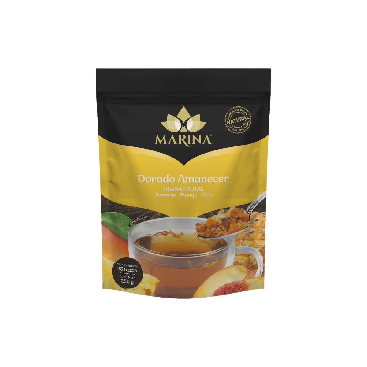 Tisana Frutal Durazno, Mango y Piña Dorado Amanecer Marina 250g