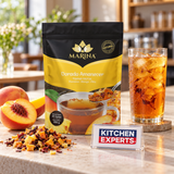 Tisana Frutal Durazno Mango y Piña Dorado Amanecer Marina Bolsa 500 Gramos - escena KEX