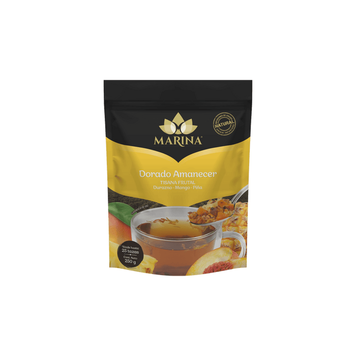 Tisana Durazno Mango Piña Marina 250g mezcla tropical y dulce.
