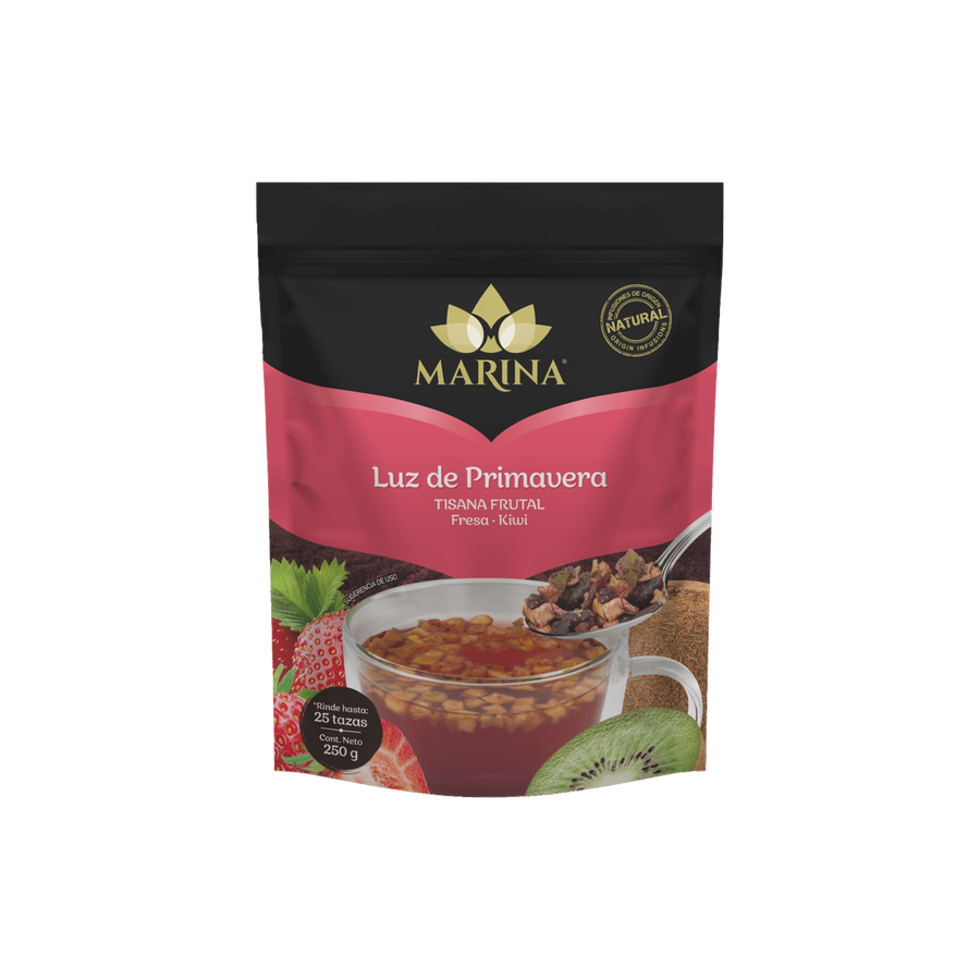 Tisana Frutal Fresa Kiwi Luz de Primavera Marina Bolsa 500 Gramos