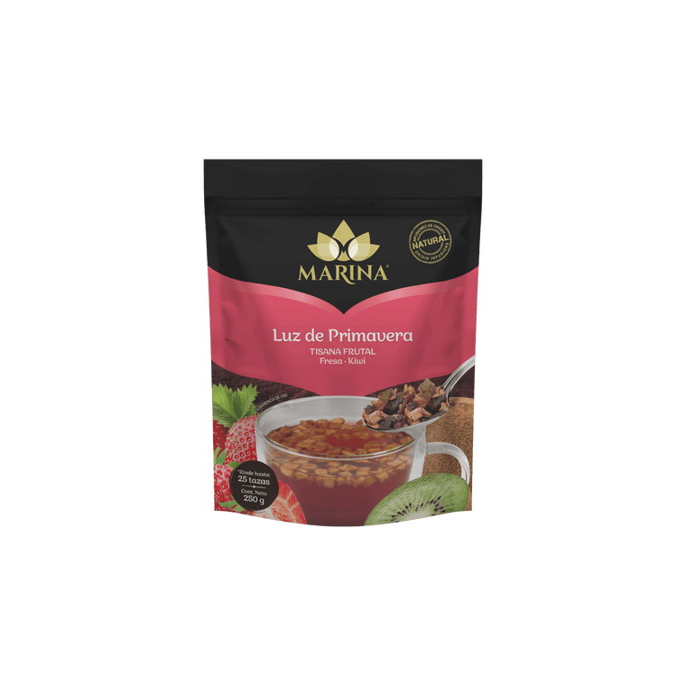 TISANA FRUTAL FRESA KIWI LUZ DE PRIMAVERA MARINA BOLSA 500 GRAMOS