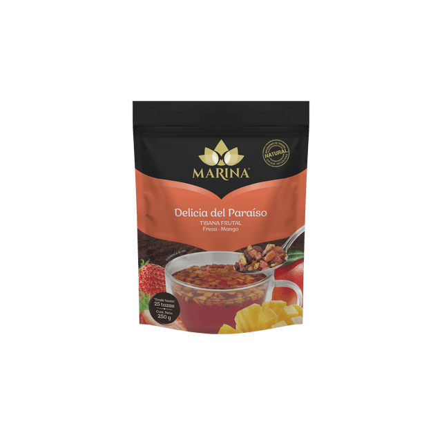 TISANA FRUTAL FRESA Y MANGO DELICIA DEL PARAISO MARINA BOLSA 500 GRAMOS