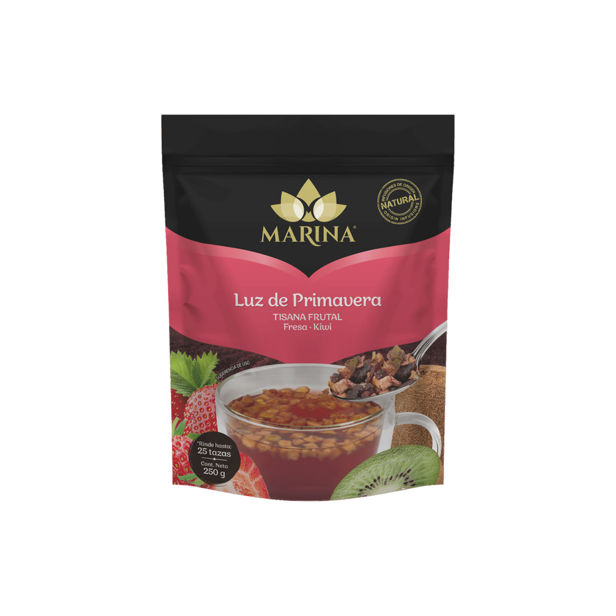 Tisana Frutal Fresa Kiwi Luz de Primavera Marina 250g