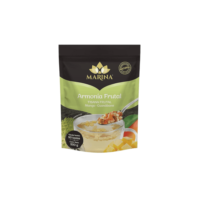 TISANA FRUTAL MANGO GUANABANA ARMONIA FRUTAL MARINA BOLSA 500 GRAMOS