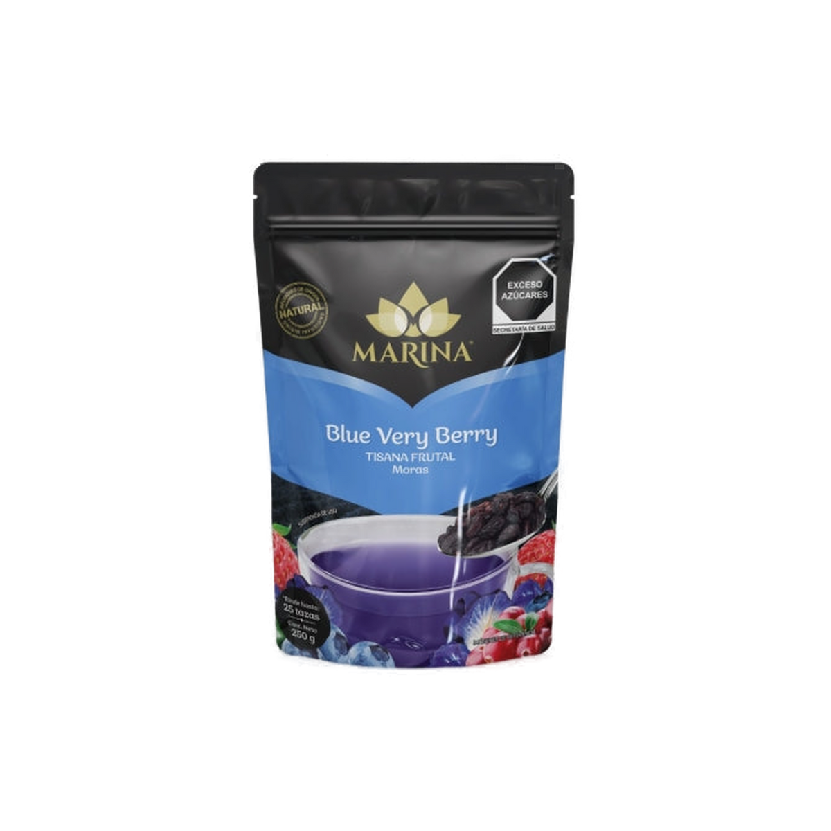 Tisana Frutal Moras Blue Very Berry Marina Bolsa 250 Gramos